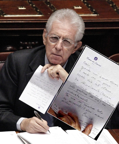 L'intervento alla Camera e il biglietto di Letta