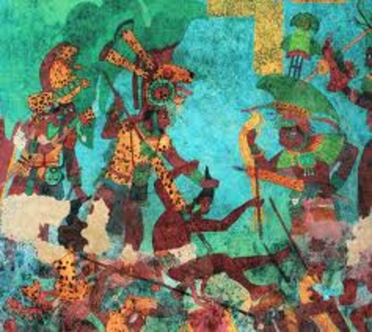 warfare breaks out between mayan city-states
