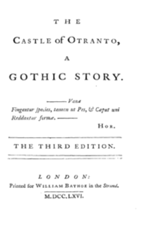 The Castle of Otrano- The Gothic Tradition