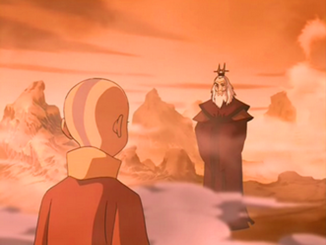 Aang talks to Roku and learns about Sozin's Comet.