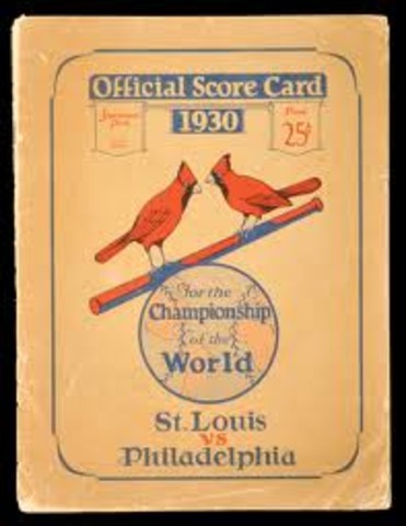 The Cardinals lose to the Philadelphia Athletics in the 1930 world series