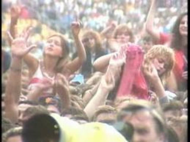 Ozzy perfroms at the Moscow Peace Festival