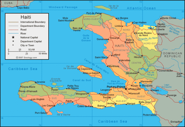 HIV enters Haiti.