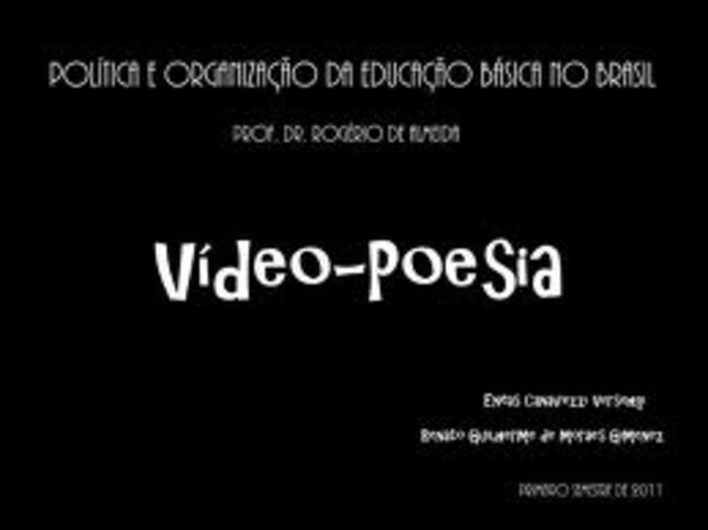 Vídeo Poesia