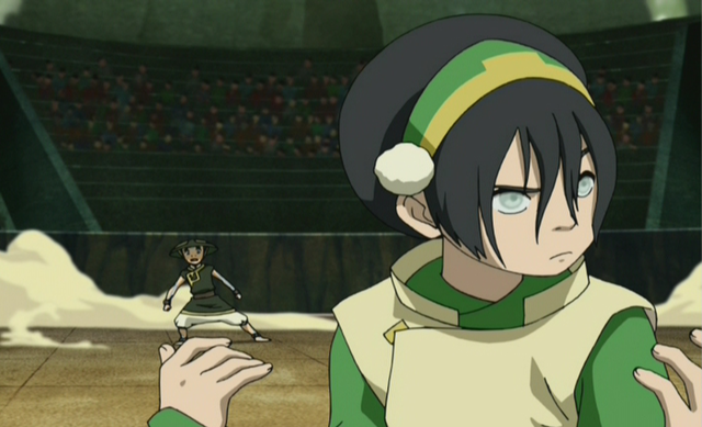 Aang finds his Earthbending teacher, Toph.
