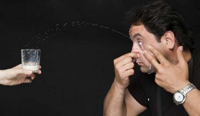 Farthest squirting milk from eye