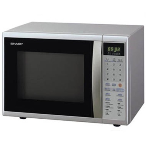 The first microwave was invented