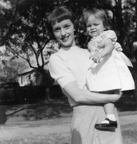 Valerie and Susan about 1 year old