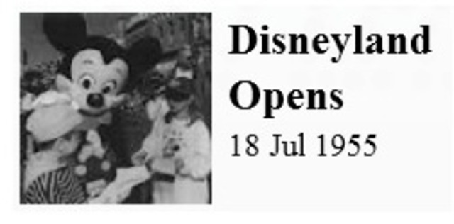 Disneyland Opens