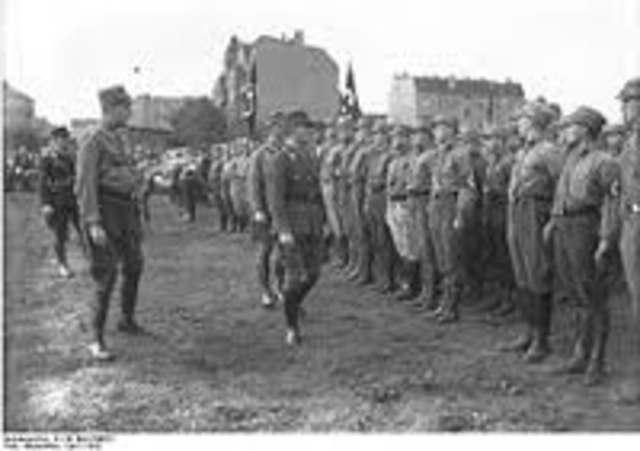Nazi street-fighters organised