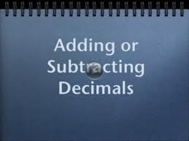 Adding and Subtracting Decimals