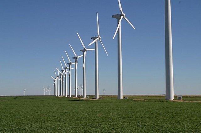First electric wind turbine farm