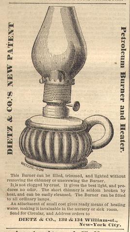 Invention of distilled coal oil