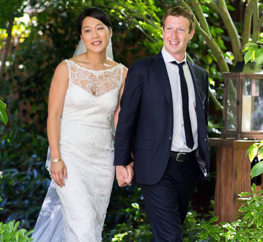 Mark gets married to Priscilla Chan