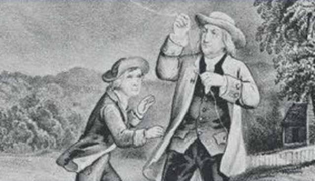 Ben Franklin's key & lightning experiment