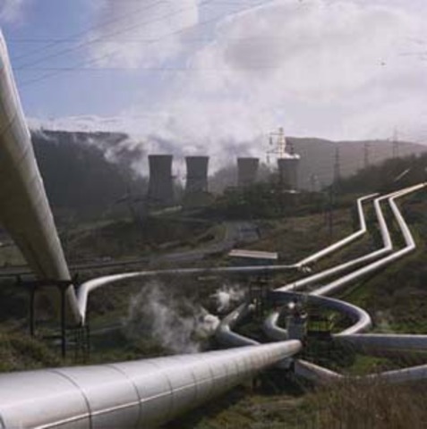 1st geothermal plant