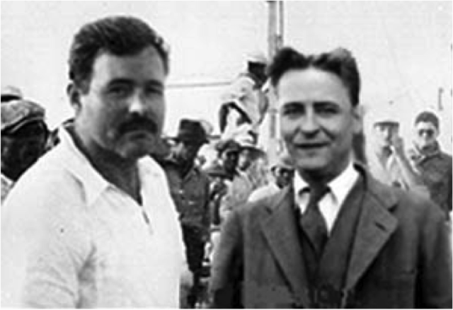 Hemingway meets F. Scott Fitzgerald