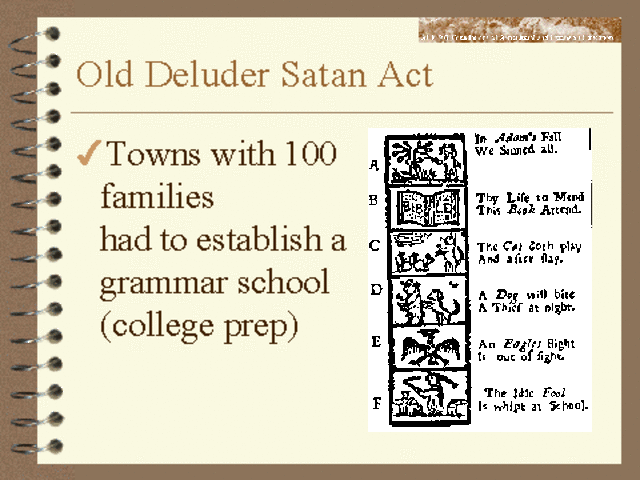 Old Deluder Satan Act