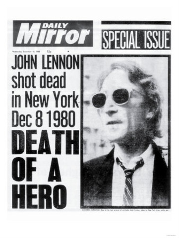 John Lennon killed at age 40