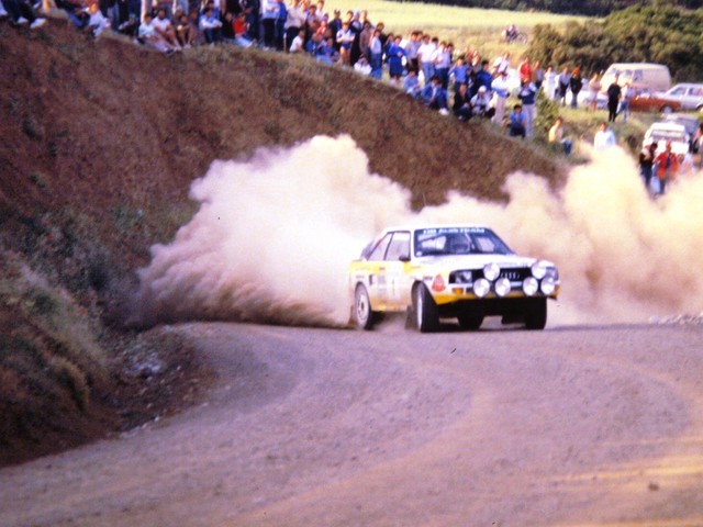 Stig Blomquist wins BRC in an Audi Quattro A2