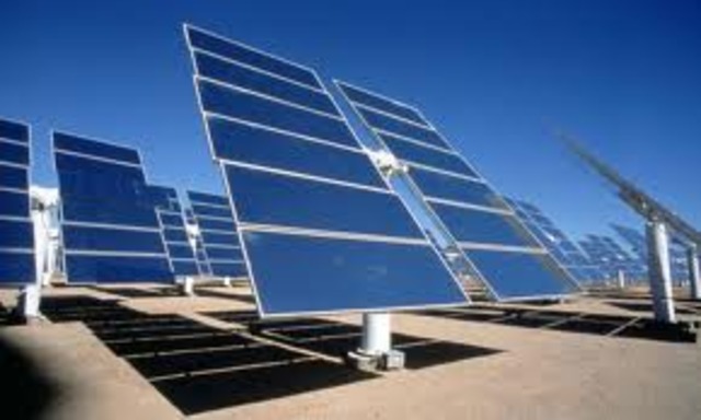 First solar power system developed in France.