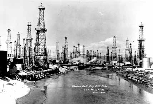 Oil was discovered and drilled.