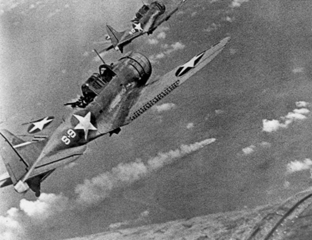U.S. defeat Japanese at Battle of Midway