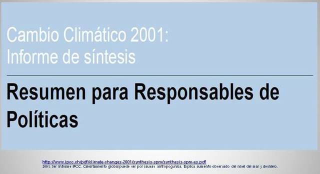 Resumen del CC para responsables de políticas