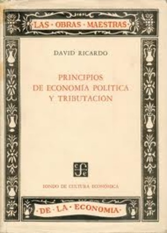 Ricardo publica Principios de Economía política y tributación
