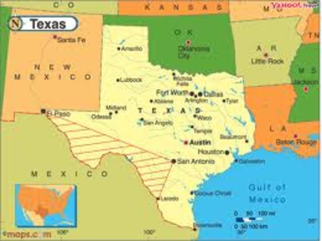 Spanish immigrants settled in present day Texas and New Mexico