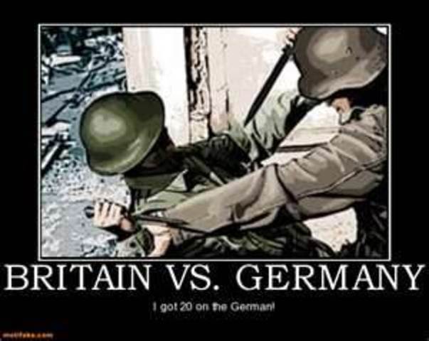 Britain declairs war on Germany