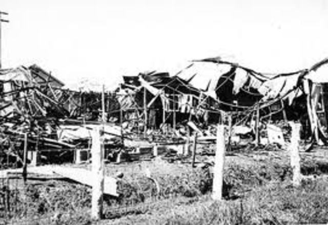 The bombing of Darwin