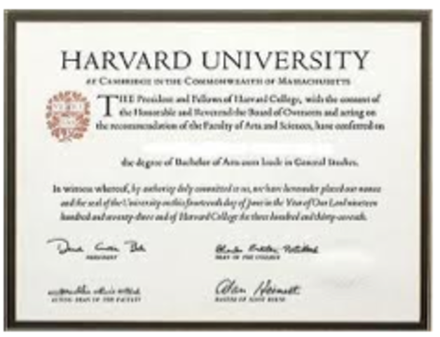 Harvard's 1965 alumni directory indicates Frost received an honorary degree there. Although he never graduated from college, Frost received over 40 honorary degrees, including ones from Princeton, Oxford and Cambridge universities; and was the only person