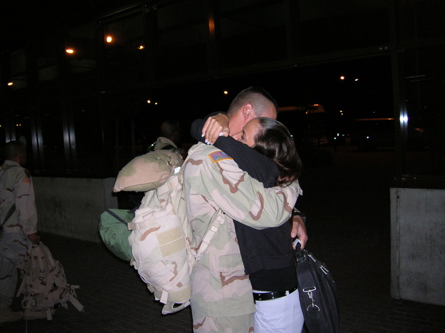 Travis came on R&R to Germany