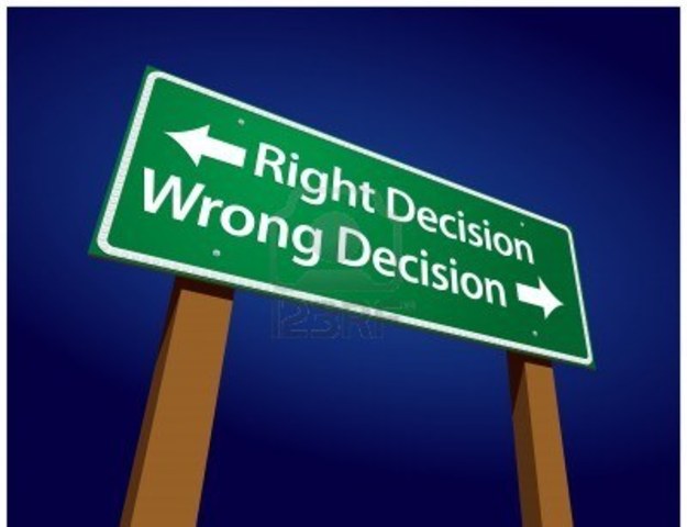 desicion equivocada