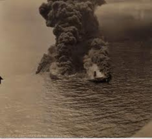 The bombardment of Newcastle