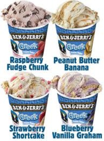 Ben and Jerry Greek yogurt