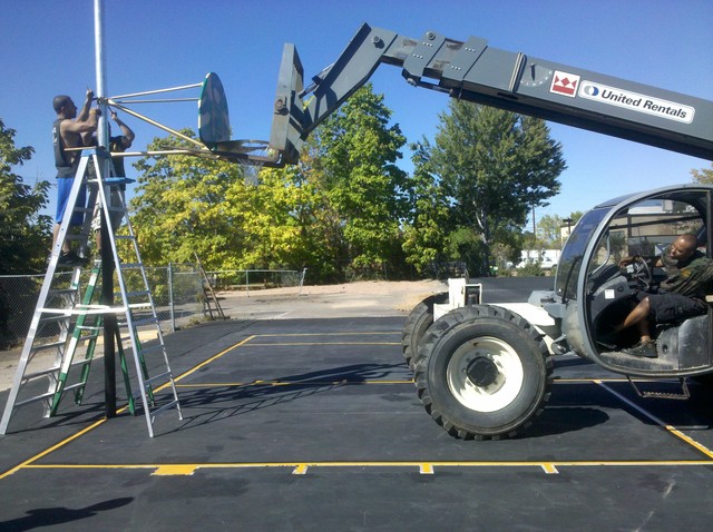 Basketball Courts are Installed