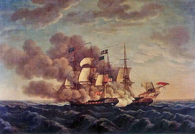 USS Constitution defeats the Guerriere  (VUS.6b-c)