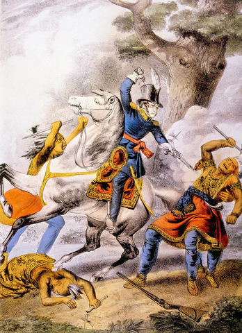 Battle of the Thames, Tecumseh killed (VUS.6b-c)
