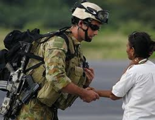 Australian troops go to east timor as peacekeepers