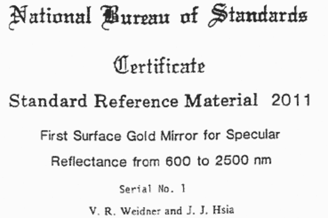 The National Bureau of Standards