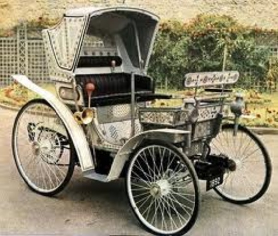 Early cars from the 1800's In 1891, William Morrison built the first successful electric-powered automobile in the United States. Electric-powered automobiles were an improvement over steam-powered automobiles because they were quiet, cost less, and they