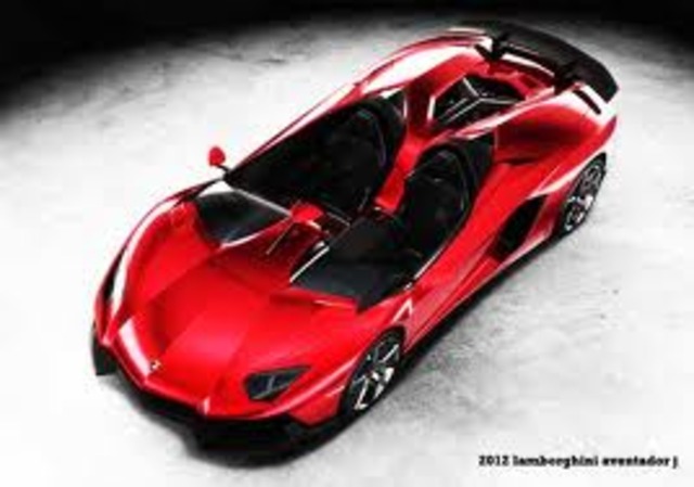 2012 Lamborghini Aventador J is a super luxury sports cars made Lamborghini