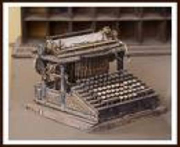 Invention of the Typewriter.