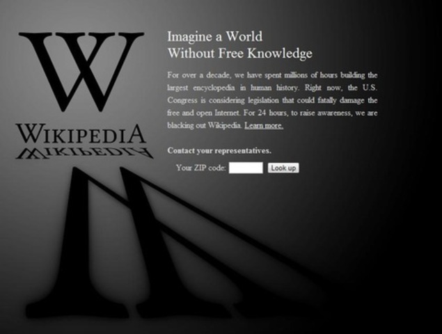 The SOPA Black-Out