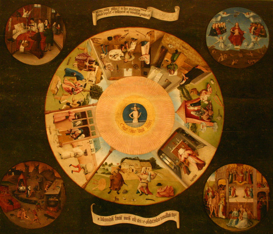 La Mesa de los Pecados Capitales, de El Bosco