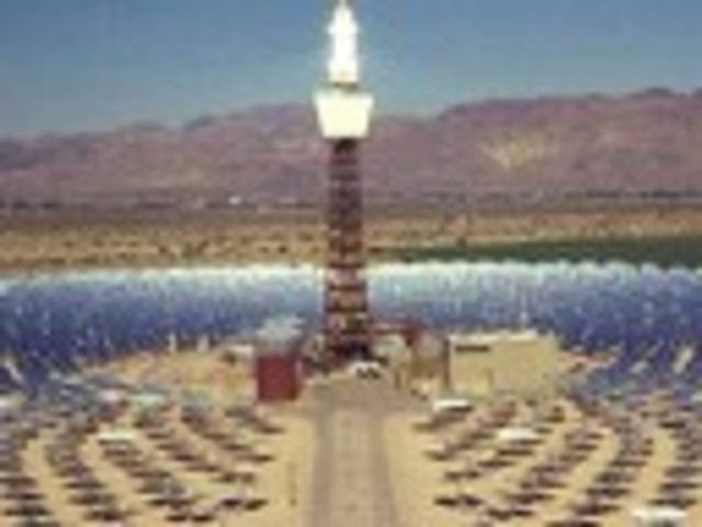 The nations first commercial solar thermal power plant opens in Daggett California