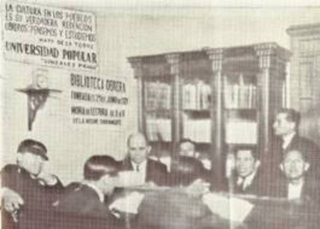 Fundó y dirigió la Universidad Popular