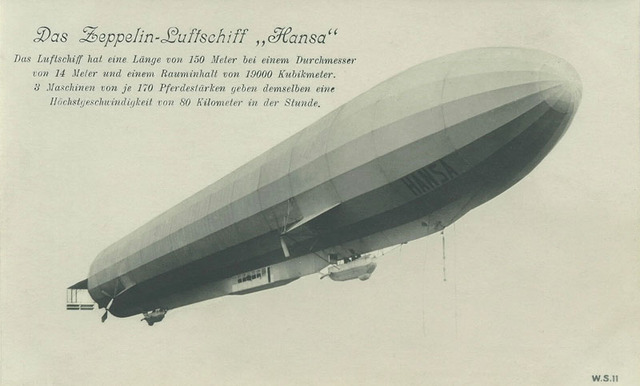 First Zeppelin raid on Great Britain.